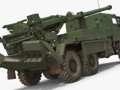  CAESAR Mobile Howitzer System On 6x6 Chassis Green Used 