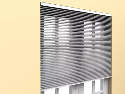Aluminum shutters 3D model
