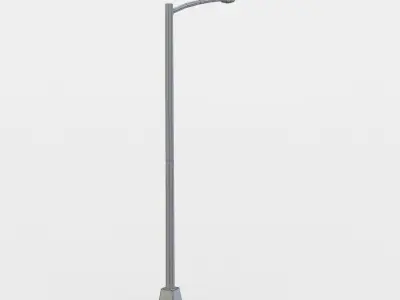 Light pole Low-poly 3D model get