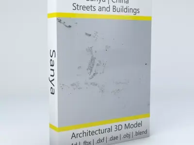 Sanya Streets and Buildings 3D model