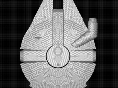 millennium falcon 3D model