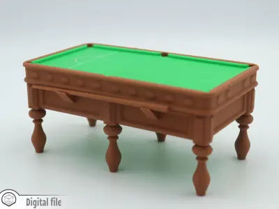 miniature Snooker table game  3D print model