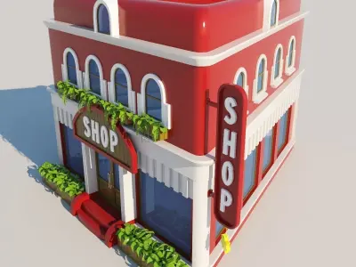 Arabian Shop casual asset 3D model