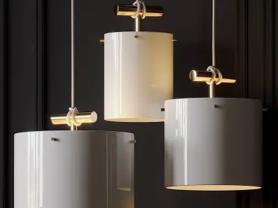 Castor Fresnel Pendant Lamp by 2Modern 3D model