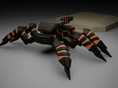 Spiderbot - The Horus Prototype Low-poly 3D model