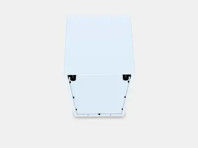 EKET Cabinet w door and 1 shelf Low-poly 3D model