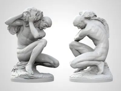 Atlas Statue 3D print model