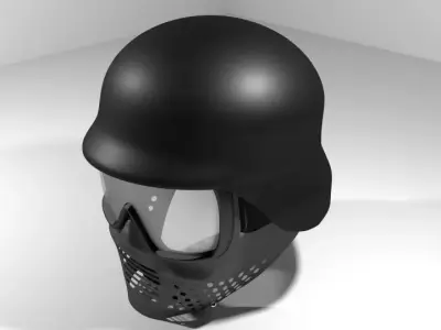 Paintball Facemask - Type 5 3D model