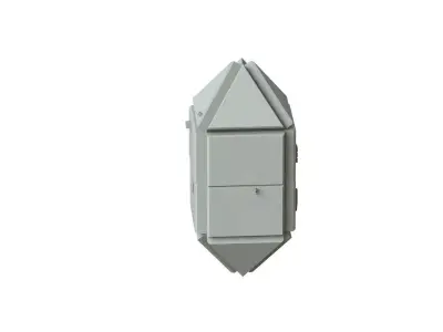 Sci Fi Object No 4412 Low Poly Low-poly 3D model