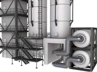 Refinery Module 3D model