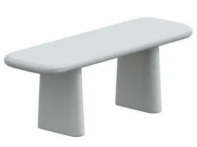 Nera Dining Bench Lulu and Georgia 3D model