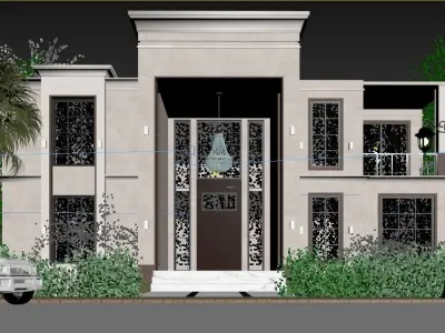 Classic Villa 3D model shop