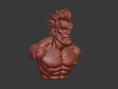 Akuma Bust  3D Model STL Printable 3D print model buy