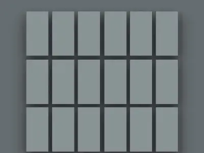 Brick Tiles IMM Brushes For Zbrush Low-poly 3D model