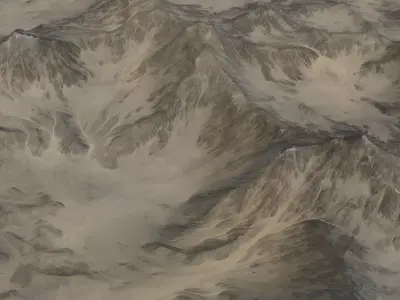 Landscape 76 Low-poly 3D model