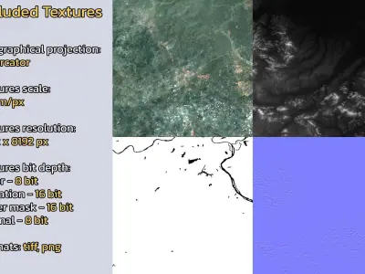 Yutan China City Landscape 3D Model 3D model