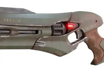 Sci Fi Gun Low-poly 3D model