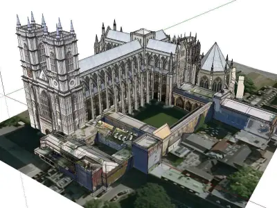 Architecture-Religion-God-Culture-Temple-04 westminster abbey 3D model