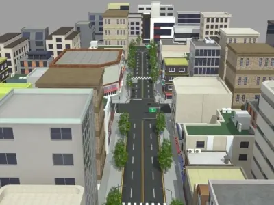 City Town 3D model