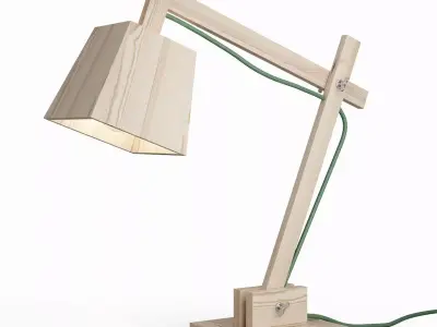 Muuto Wood Lamp 3D model