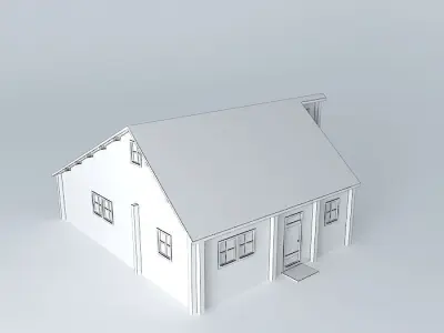 Log house Free 3D model