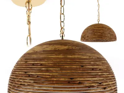 Lilou rattan pendant 3D model