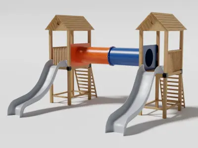 Playground pack v1 Low-poly 3D model