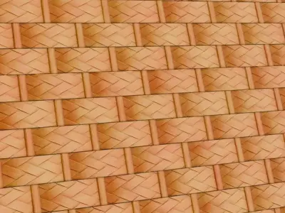 Light Oak Basket Weave Wood Panel PBR Seamless Texture