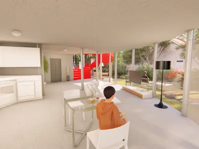 Stripe Crib 3D model