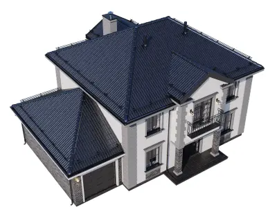 Modern house v70 3D model