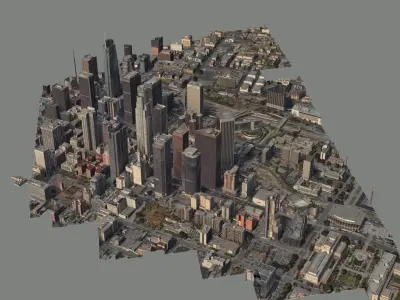 Los Angeles City Zone Building 3D model