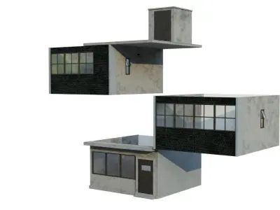 Japan city building 1 3D model