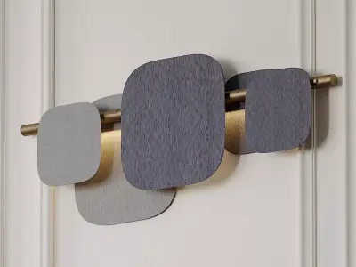 Huilu Wall Sconce L1195 by Blond Belysning 3D model