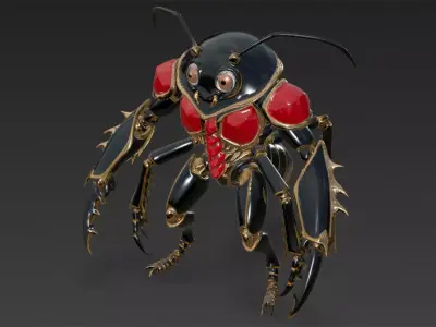 Insect Carapace Demon Variants Pack 3D model