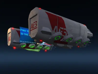 Sci-fi truck 3D model