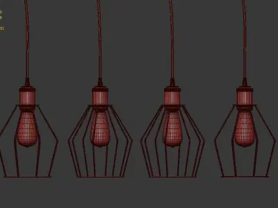 Hanging lamp LOFT HOUSE P-69 3D model