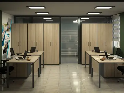 Office Furniture 3dsmax V-ray  3D model