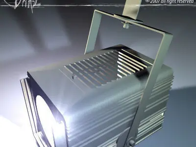 Stage light PC 3D model