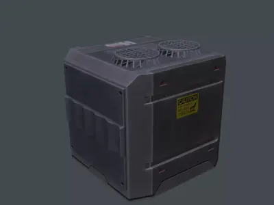 Stylized big conditioner Low-poly 3D model