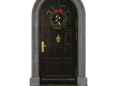 Entrance classic door 10 3D model