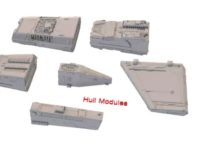 TIE Starfighter Kit Bash Set - 3D Print 3D print model