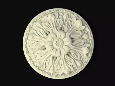 rosette flower 3D model 30