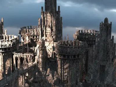 Desert Fort Otteman empire 3 3D model