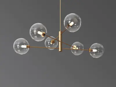 Courcelette Linear Pendant Lightology 3D model
