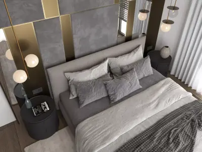 Bedroom Scene 01 3D Model 3D model