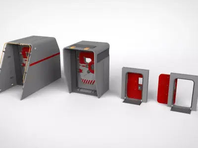 Sci fi door 12 3D model