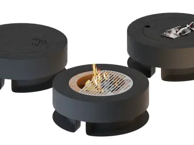 Outdoor Fireplace Tupa mororor 3D model