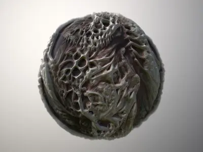 Material Skin Monster 11 Seamless PBR Texture Texture