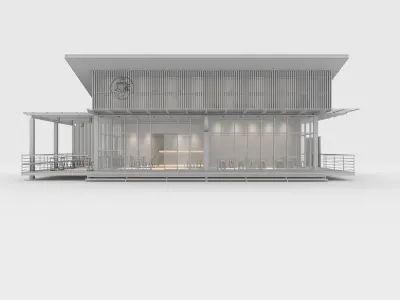 Cafe Modern 3 3D model