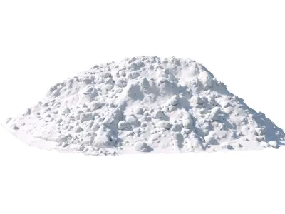 Big Pile of snow 3 2021 Low-poly 3D model